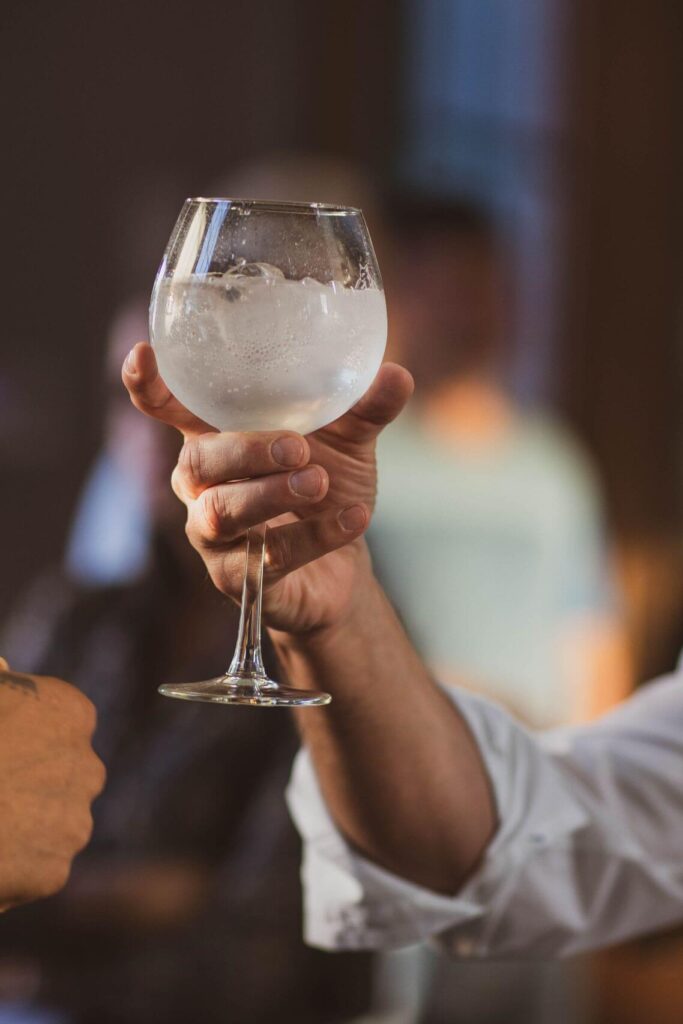 Karmelieten Gin Cocktail